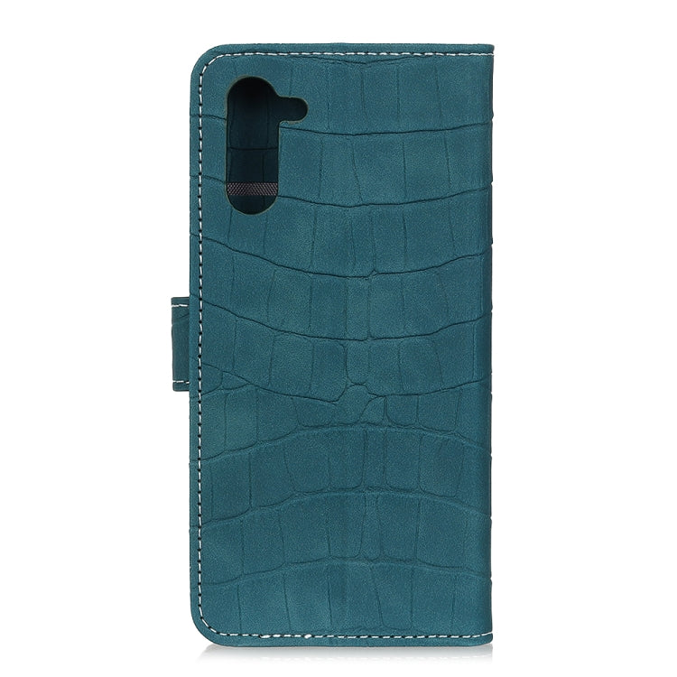 For OPPO Realme 6 Crocodile Texture Horizontal Flip Leather Case with Holder & Card Slots & Wallet