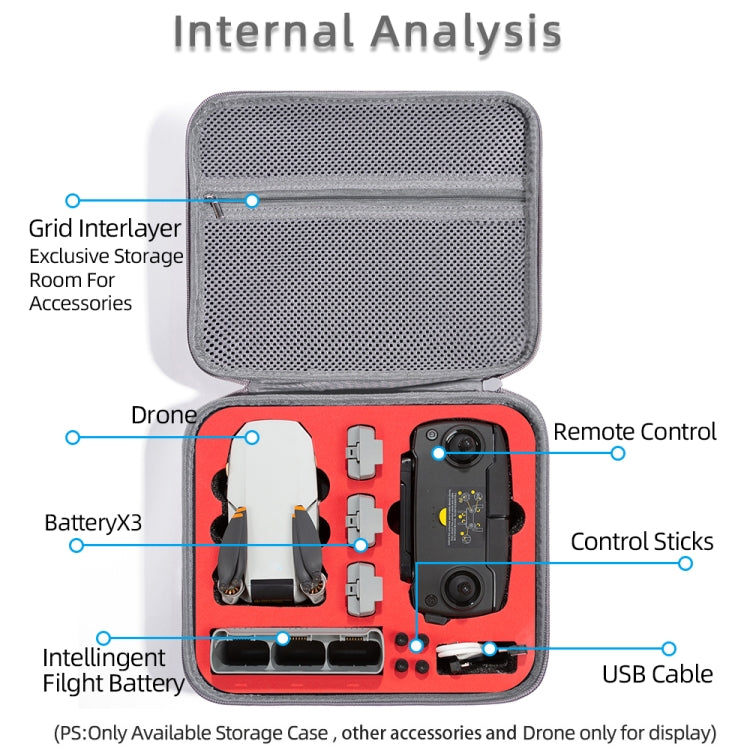 For DJI Mini SE Shockproof Carrying Hard Case Storage Bag, Size: 26 x 23 x 11cm