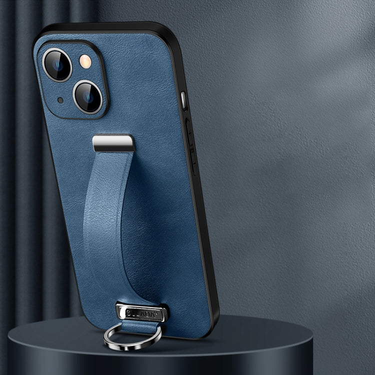 For iPhone 14 SULADA Cool Series PC + Leather Texture Skin Feel Phone Case