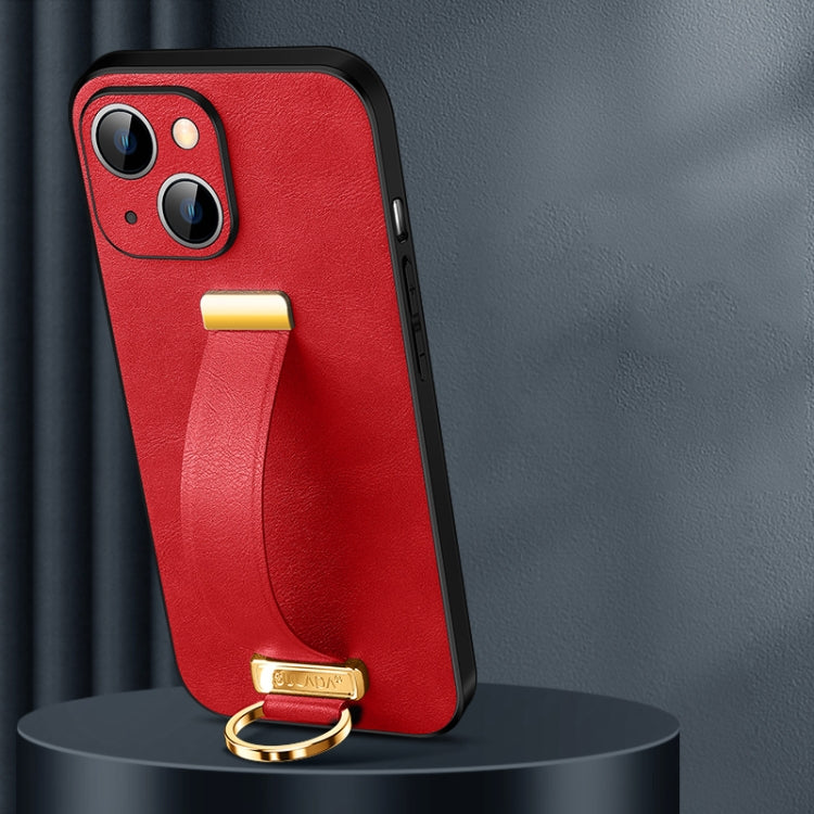 For iPhone 14 SULADA Cool Series PC + Leather Texture Skin Feel Phone Case