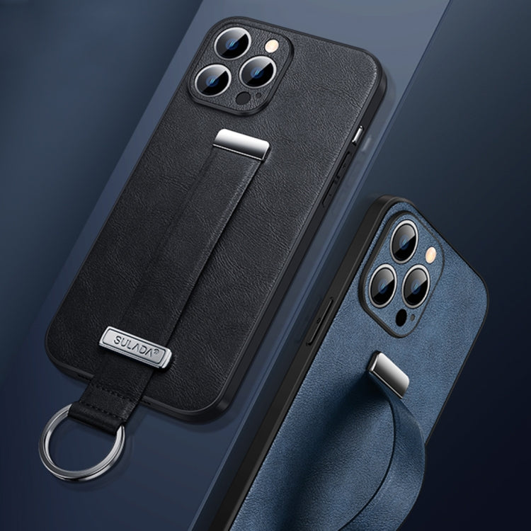 For iPhone 14 SULADA Cool Series PC + Leather Texture Skin Feel Phone Case
