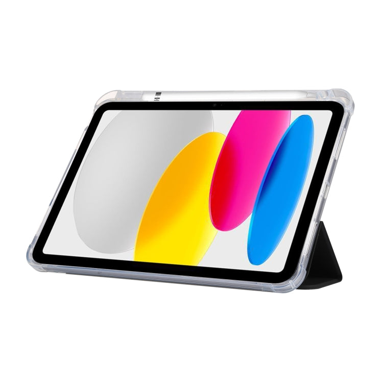 For iPad 10th Gen 10.9 2022 3-folding Electric Pressed Skin Texture Leather Tablet Case