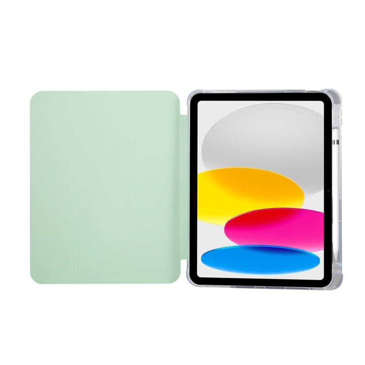 For iPad 10th Gen 10.9 2022 3-folding Electric Pressed Skin Texture Leather Tablet Case