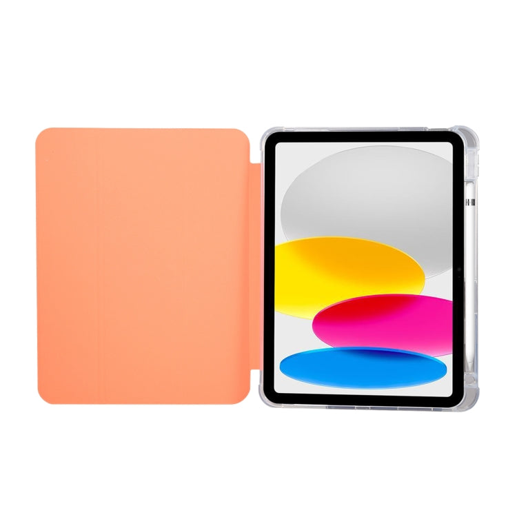 For iPad 10th Gen 10.9 2022 3-folding Electric Pressed Skin Texture Leather Tablet Case