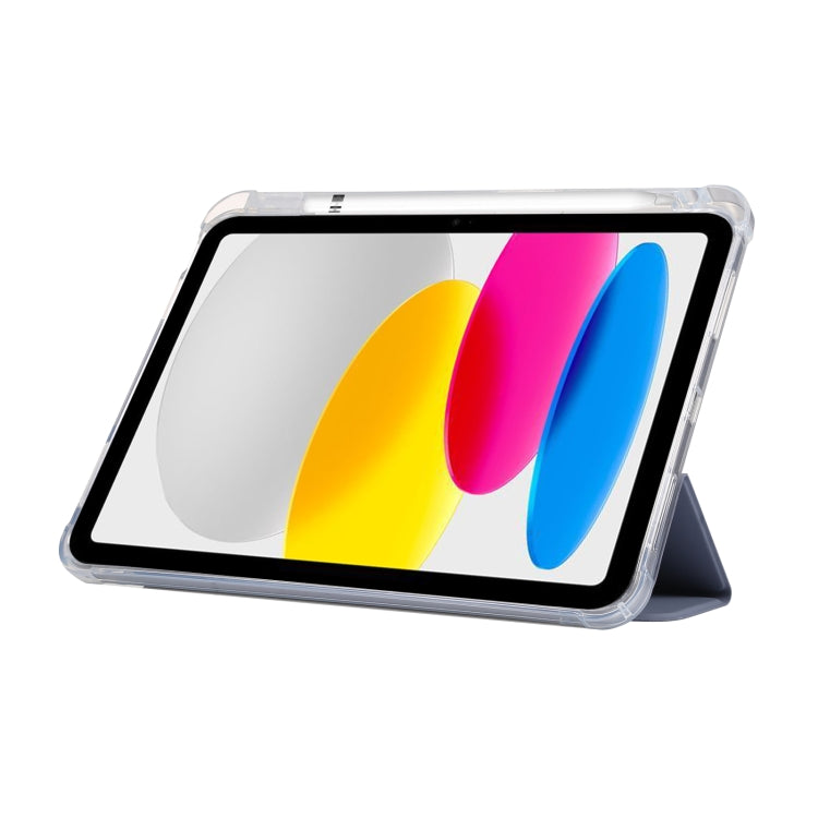 For iPad 10th Gen 10.9 2022 3-folding Electric Pressed Skin Texture Leather Tablet Case