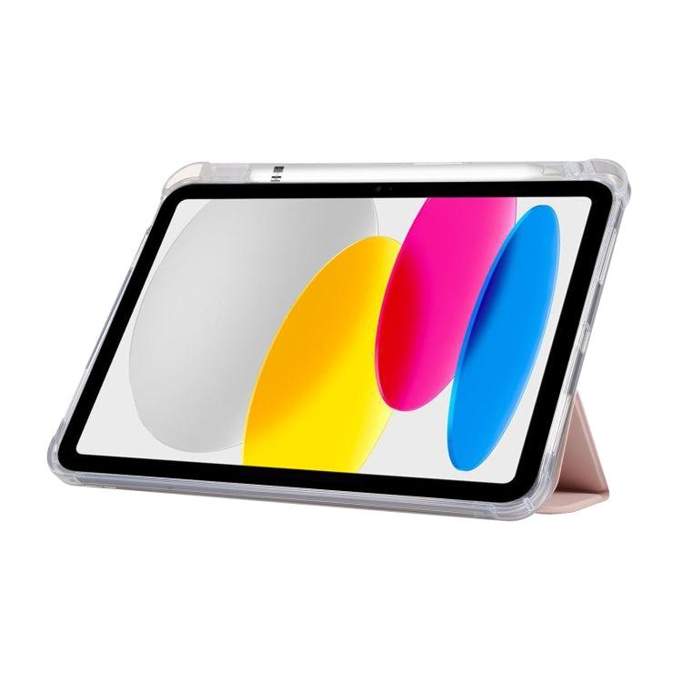 For iPad 10th Gen 10.9 2022 3-folding Electric Pressed Skin Texture Leather Tablet Case