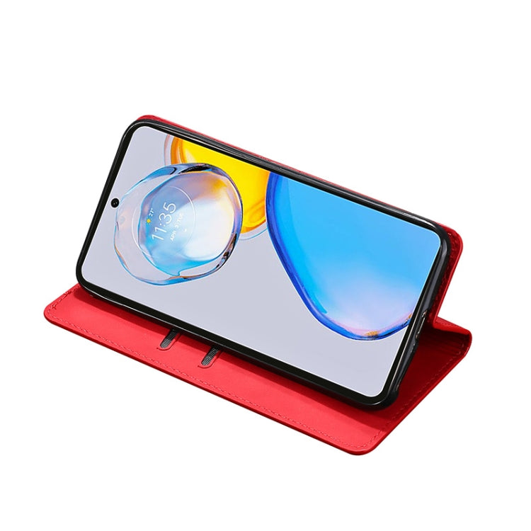 For Motorola Moto E32 India/E22s 4G Global Skin Feel Magnetic Horizontal Flip Leather Phone Case