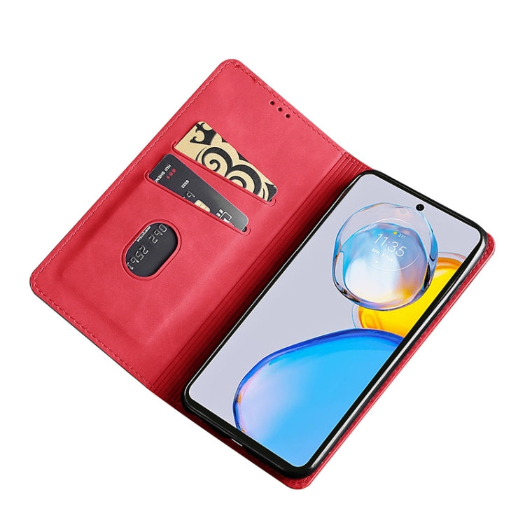 For Sharp Aquos sense7 Plus Skin Feel Magnetic Horizontal Flip Leather Phone Case
