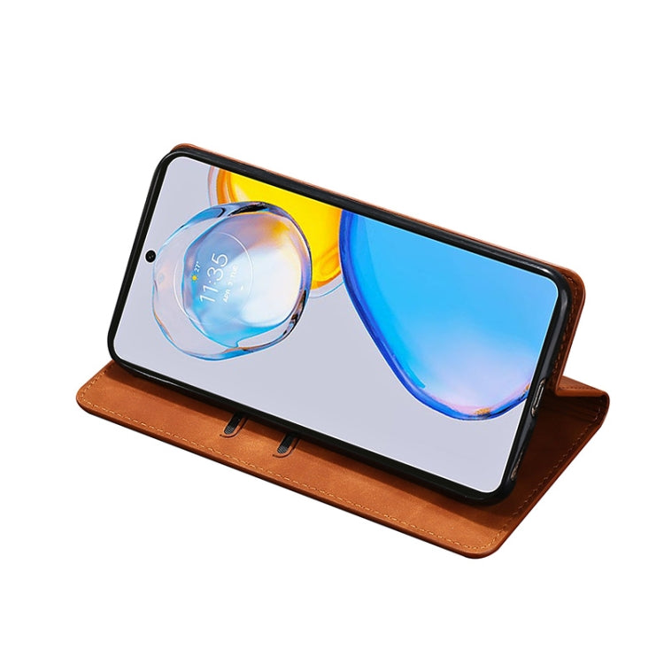 For Sharp Aquos sense7 Plus Skin Feel Magnetic Horizontal Flip Leather Phone Case