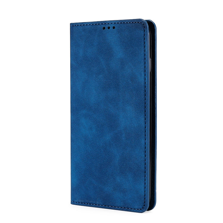 For Sharp Aquos sense7 Plus Skin Feel Magnetic Horizontal Flip Leather Phone Case