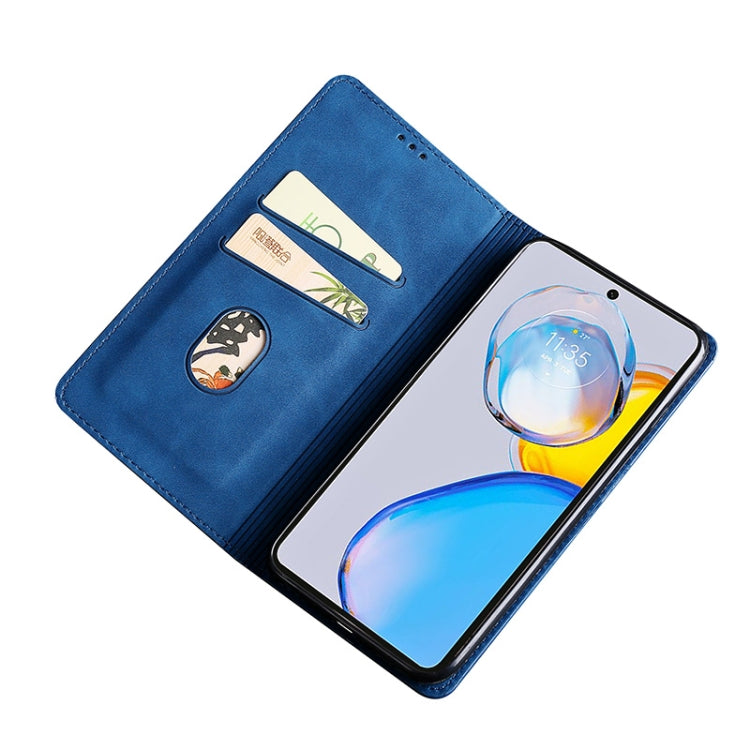 For Sharp Aquos sense7 Plus Skin Feel Magnetic Horizontal Flip Leather Phone Case