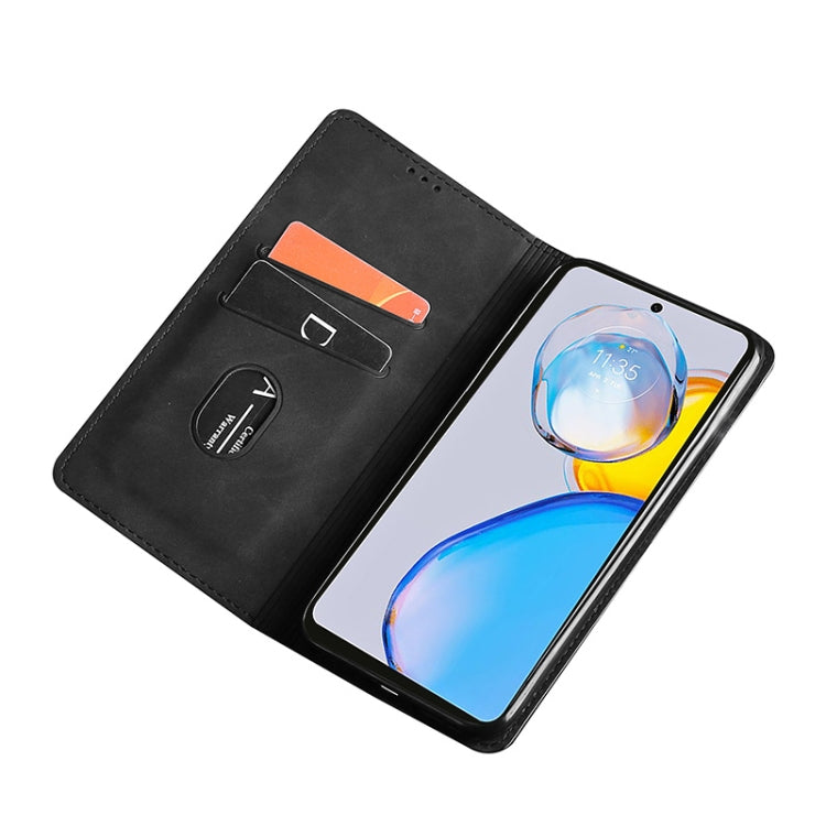 For Sharp Aquos sense7 Plus Skin Feel Magnetic Horizontal Flip Leather Phone Case