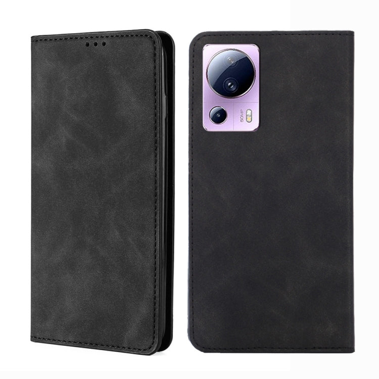 For Xiaomi Civi 2 5G Skin Feel Magnetic Horizontal Flip Leather Phone Case