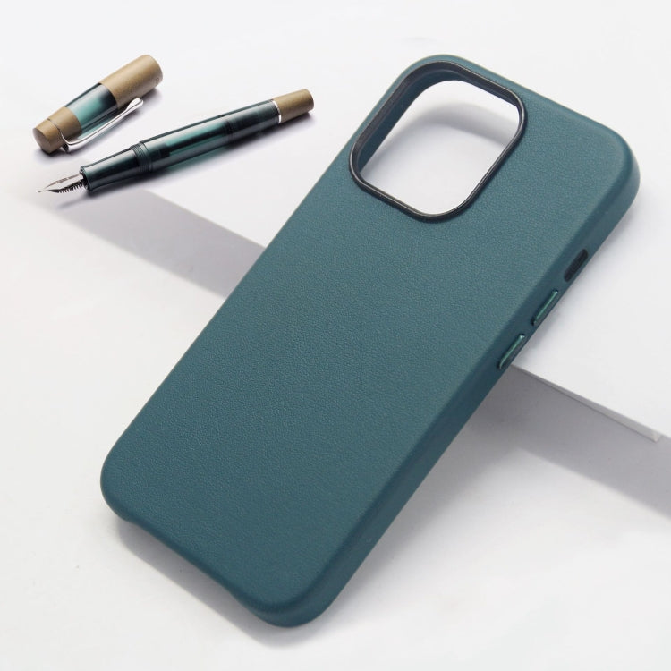 For iPhone 13 Lamb Grain PU Back Cover Phone Case