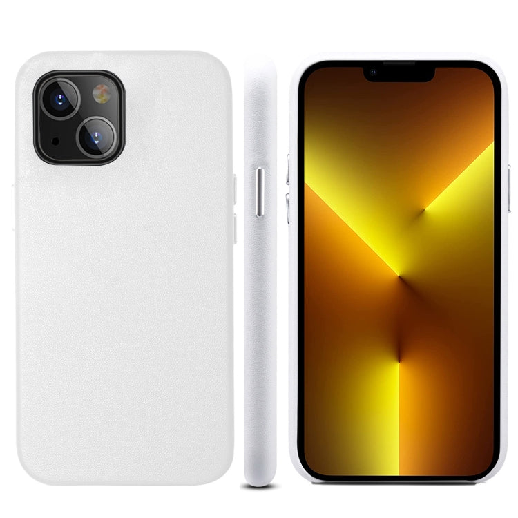 For iPhone 13 Lamb Grain PU Back Cover Phone Case