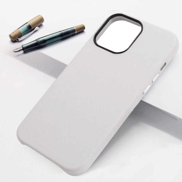 For iPhone 13 Lamb Grain PU Back Cover Phone Case