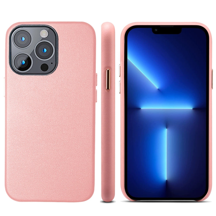 For iPhone 13 Pro Lamb Grain PU Back Cover Phone Case