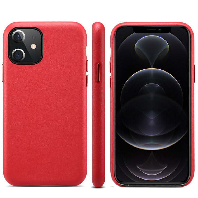 For iPhone 12 mini Lamb Grain PU Back Cover Phone Case