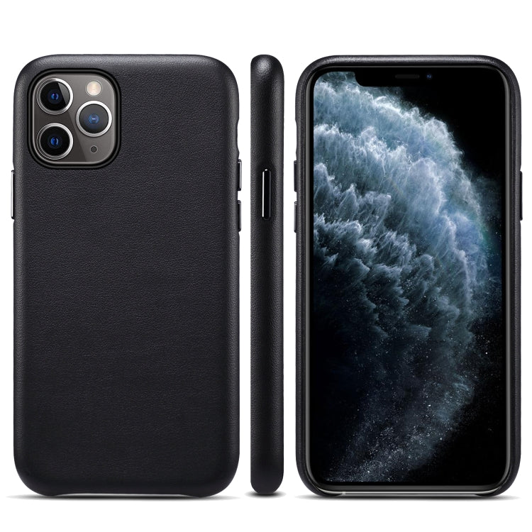 For iPhone 12 / 12 Pro Lamb Grain PU Back Cover Phone Case