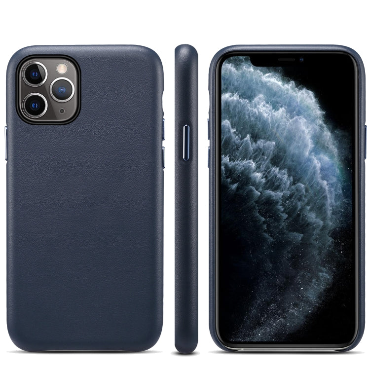For iPhone 12 / 12 Pro Lamb Grain PU Back Cover Phone Case