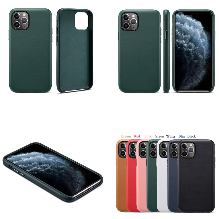 For iPhone 12 Pro Max Lamb Grain PU Back Cover Phone Case