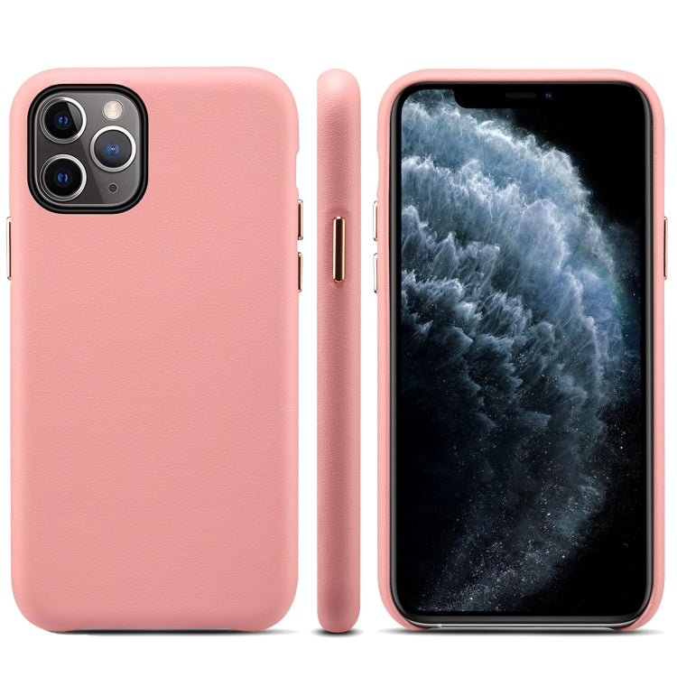 For iPhone 11 Pro Max Lamb Grain PU Back Cover Phone Case