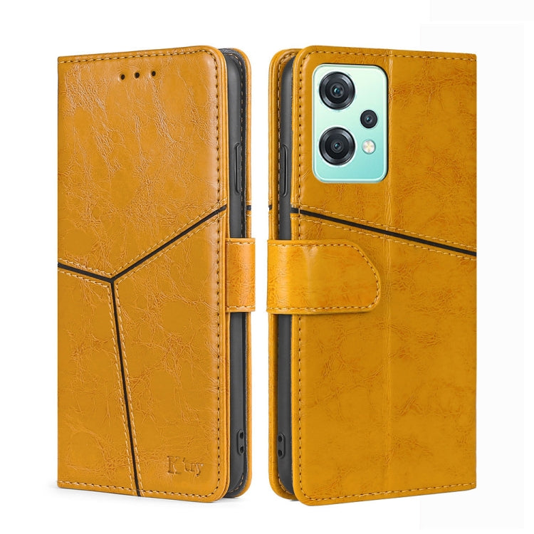 For OPPO K10x 5G Geometric Stitching Horizontal Flip Leather Phone Case