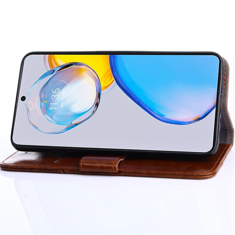 For Samsung Galaxy A04s Geometric Stitching Horizontal Flip Leather Phone Case