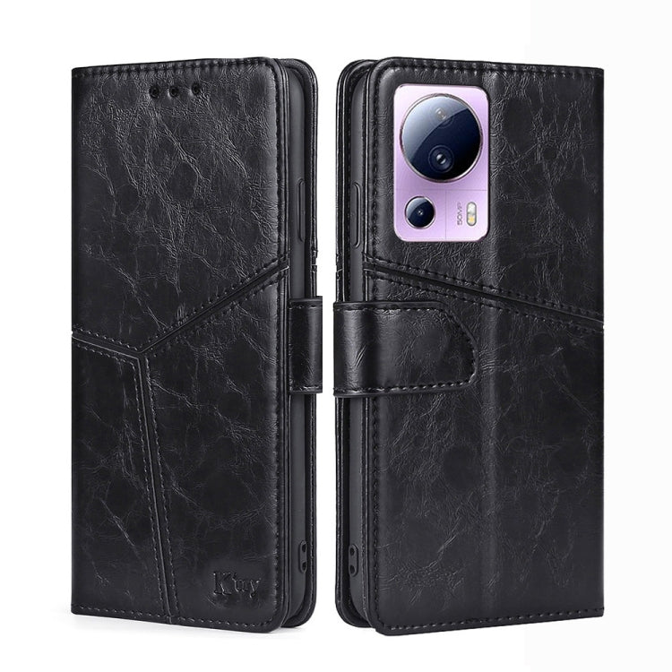 For Xiaomi Civi 2 5G Geometric Stitching Horizontal Flip Leather Phone Case
