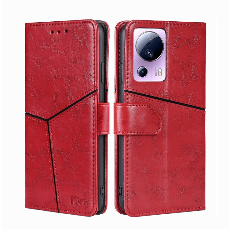 For Xiaomi Civi 2 5G Geometric Stitching Horizontal Flip Leather Phone Case