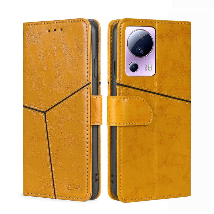 For Xiaomi Civi 2 5G Geometric Stitching Horizontal Flip Leather Phone Case