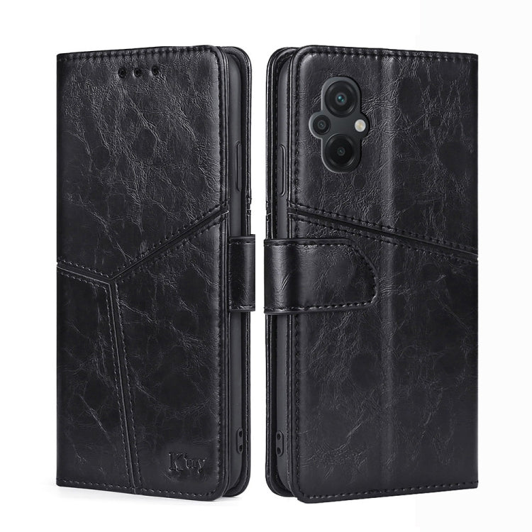 For Xiaomi Poco M5 4G Geometric Stitching Horizontal Flip Leather Phone Case