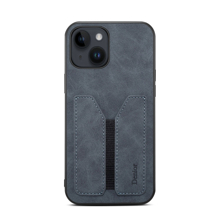 For iPhone 14 Plus Denior DV Elastic Card PU Back Cover Phone Case