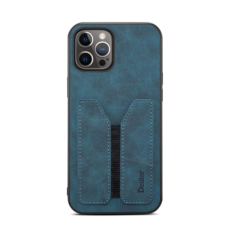 For iPhone 13 Pro Denior DV Elastic Card PU Back Cover Phone Case