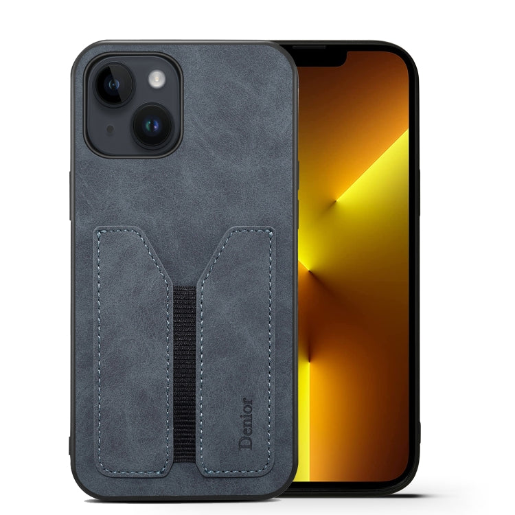 For iPhone 13 Pro Denior DV Elastic Card PU Back Cover Phone Case