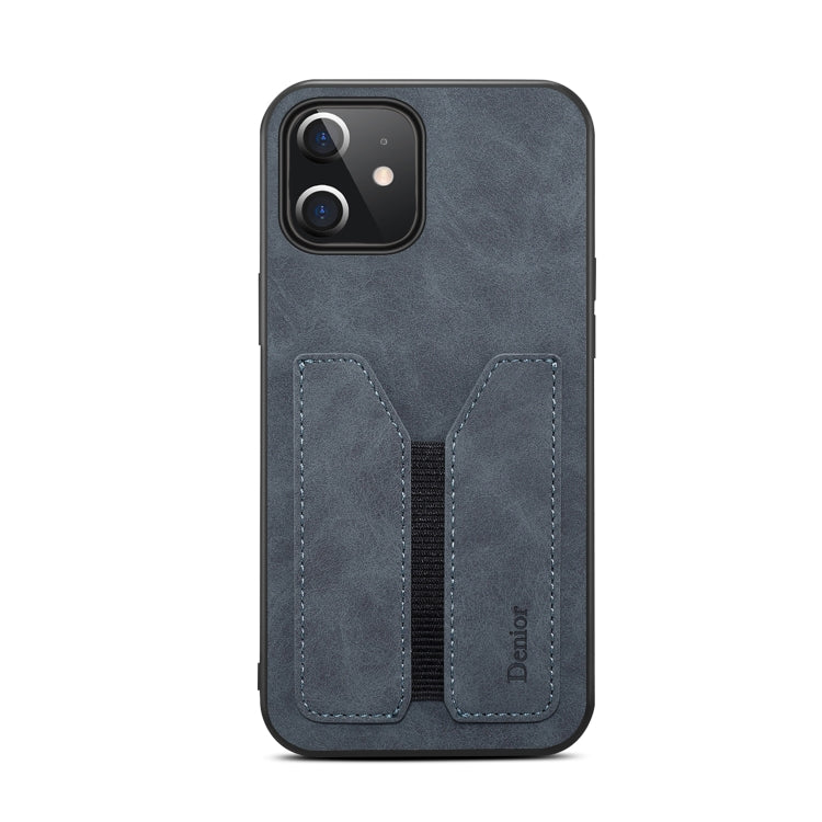 For iPhone 12 mini Denior DV Elastic Card PU Back Cover Phone Case