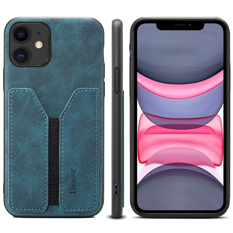 For iPhone 11 Denior DV Elastic Card PU Back Cover Phone Case