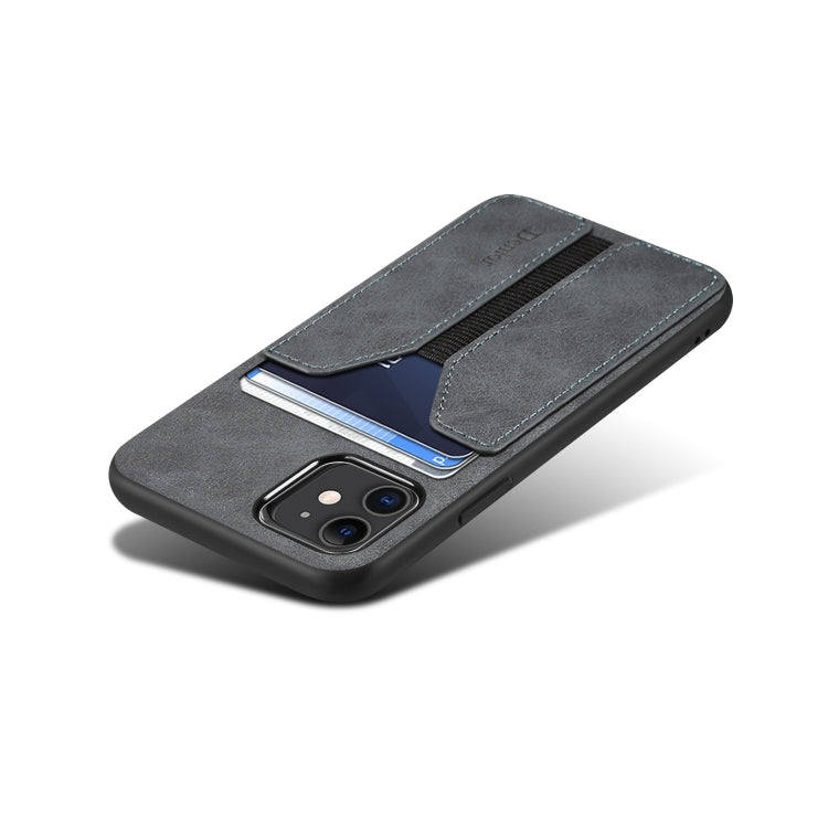 For iPhone 11 Denior DV Elastic Card PU Back Cover Phone Case