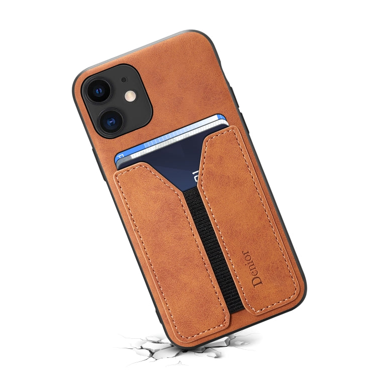 For iPhone 11 Denior DV Elastic Card PU Back Cover Phone Case