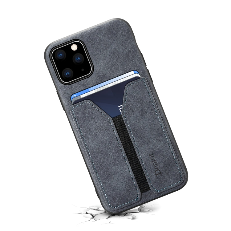 For iPhone 11 Pro Denior DV Elastic Card PU Back Cover Phone Case