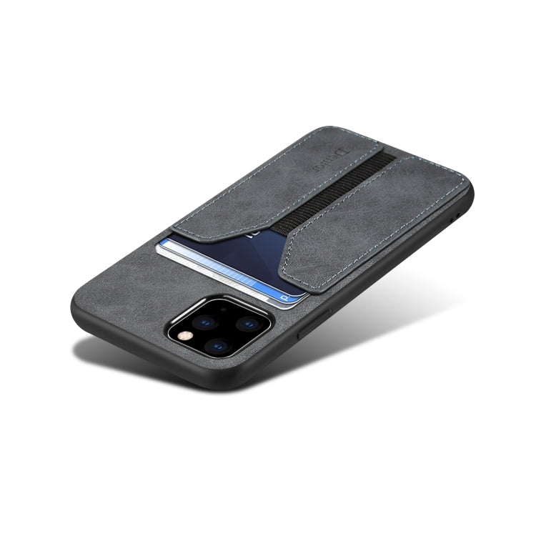 For iPhone 11 Pro Denior DV Elastic Card PU Back Cover Phone Case