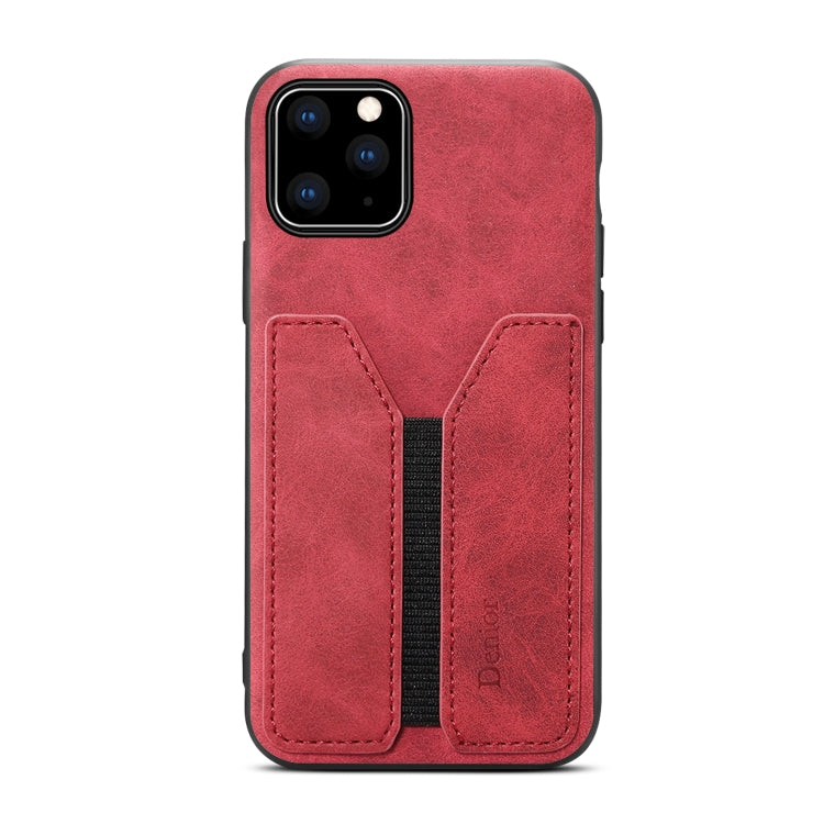 For iPhone 11 Pro Denior DV Elastic Card PU Back Cover Phone Case