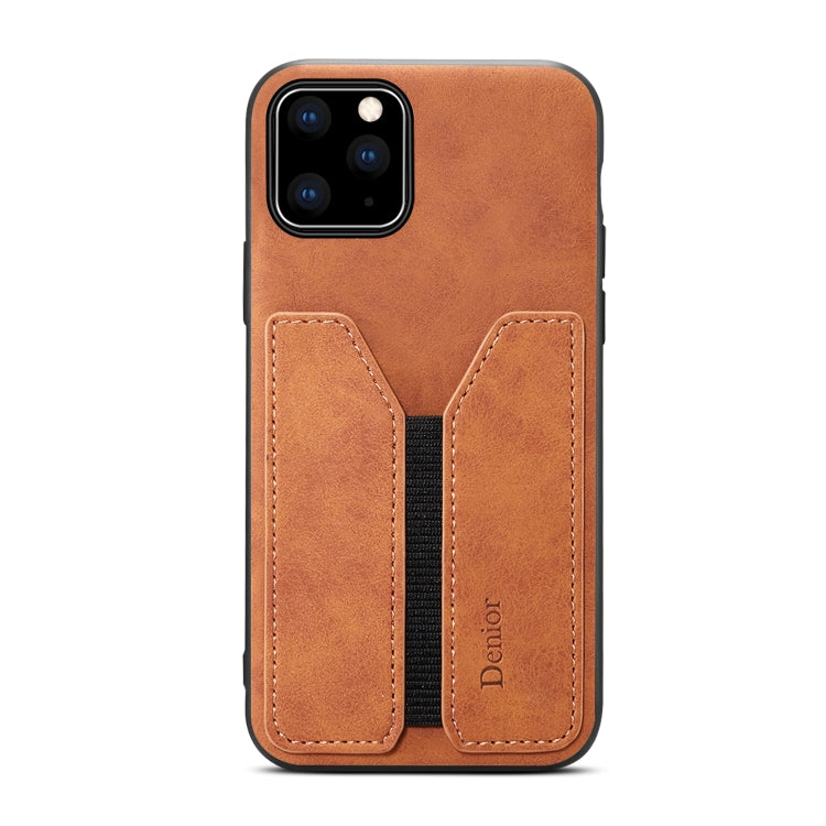 For iPhone 11 Pro Denior DV Elastic Card PU Back Cover Phone Case