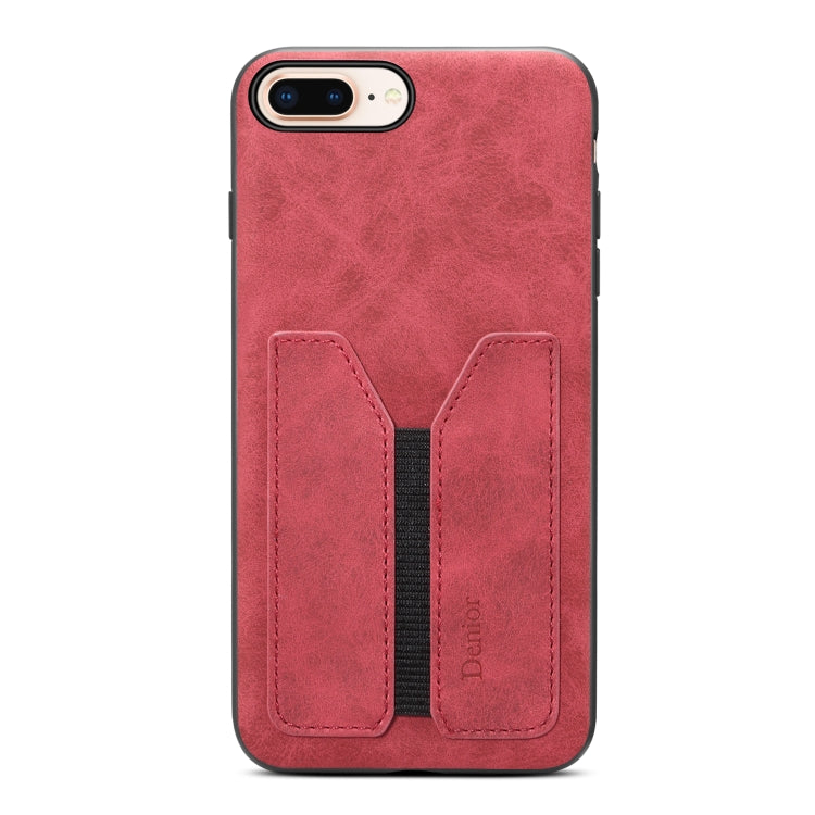 For iPhone 7 Plus / 8 Plus Denior DV Elastic Card PU Back Cover Phone Case