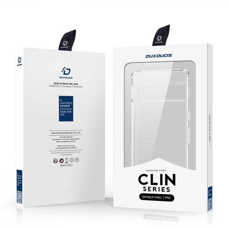 For Google Pixel 7 Pro DUX DUCIS Clin Series PC + TPU Phone Case(Transparent)