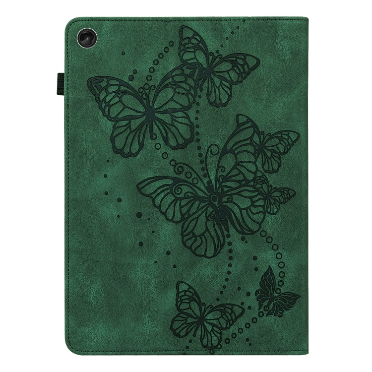 For Lenovo Tab M10 3rd Gen Embossed Butterfly Pattern Leather Tablet Case