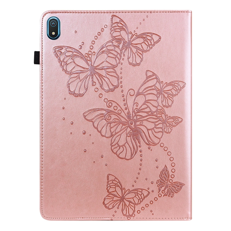 For Nokia T20 10.4 2021 Embossed Butterfly Pattern Leather Tablet Case