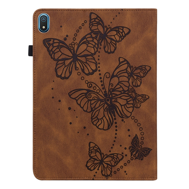 For Nokia T20 10.4 2021 Embossed Butterfly Pattern Leather Tablet Case