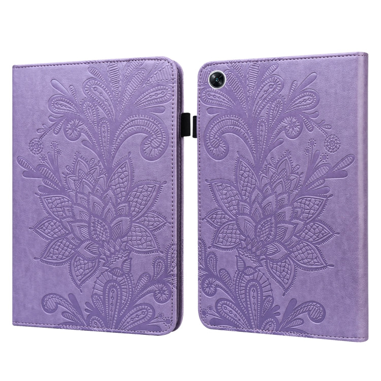 For OPPO Pad Air 2022 Lace Flower Embossing Pattern Leather Tablet Case