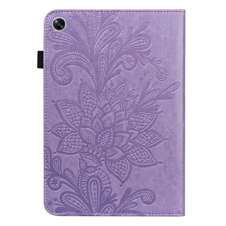For OPPO Pad Air 2022 Lace Flower Embossing Pattern Leather Tablet Case